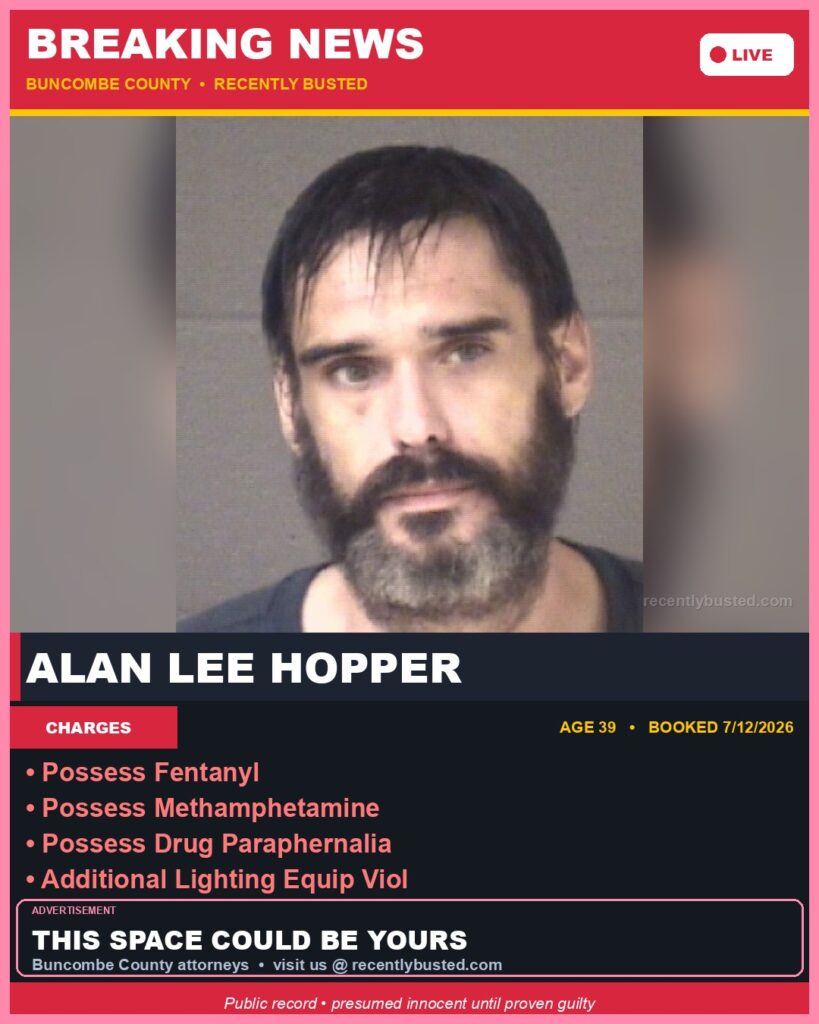 Booking photo of ALAN LEE HOPPER