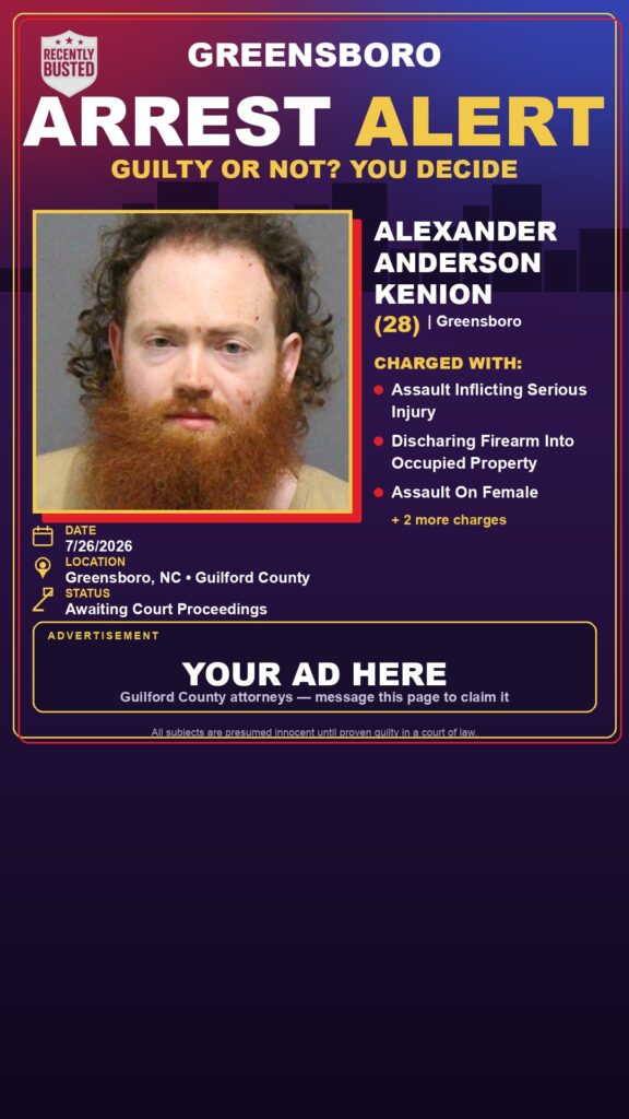 Booking photo of ALEXANDER ANDERSON KENION