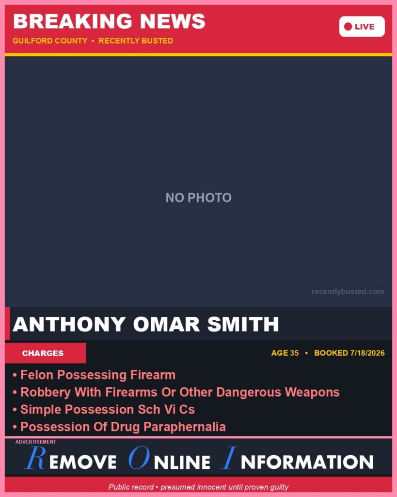 Booking photo of ANTHONY OMAR SMITH