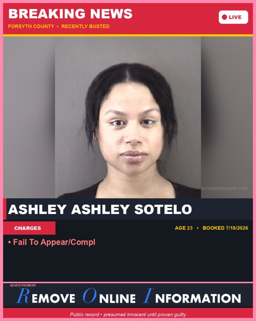 Booking photo of ASHLEY ASHLEY SOTELO