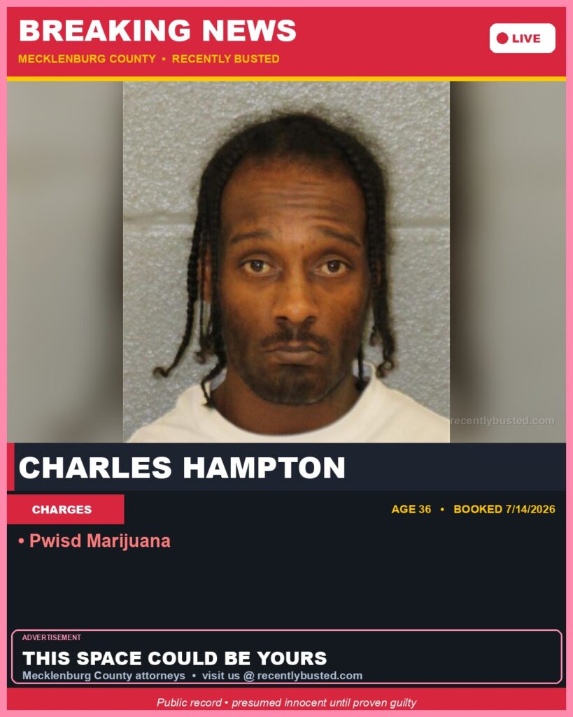 Booking photo of CHARLES HAMPTON