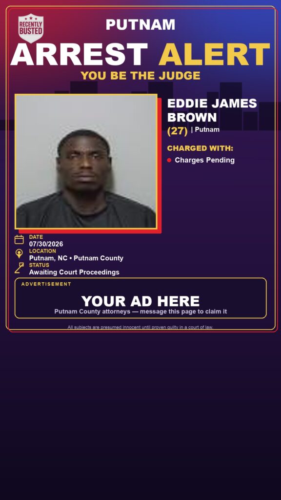 Arrest report - Eddie James Brown