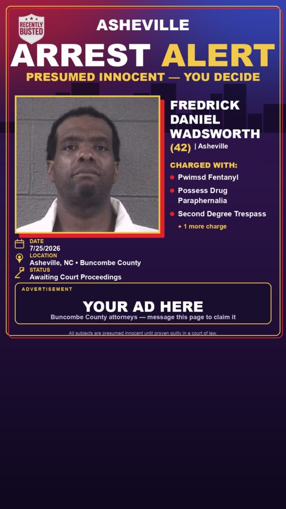 Booking photo of FREDRICK DANIEL WADSWORTH