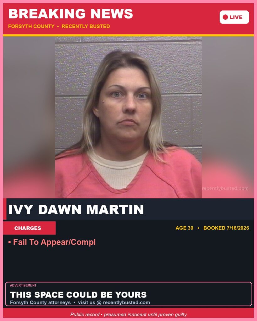 Booking photo of IVY DAWN MARTIN