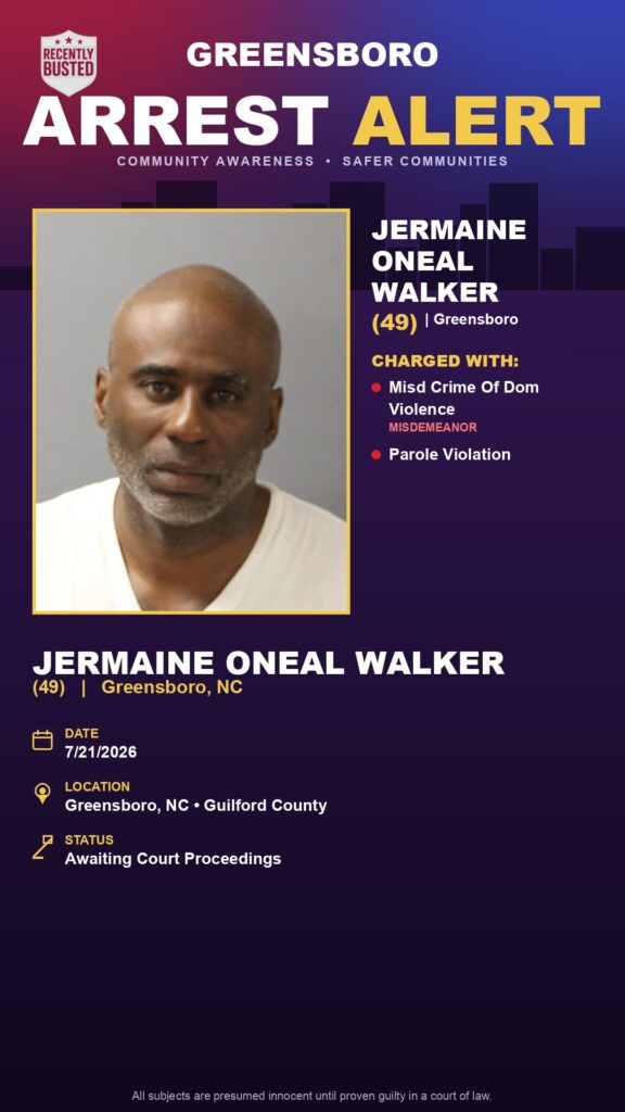 Booking photo of JERMAINE ONEAL WALKER