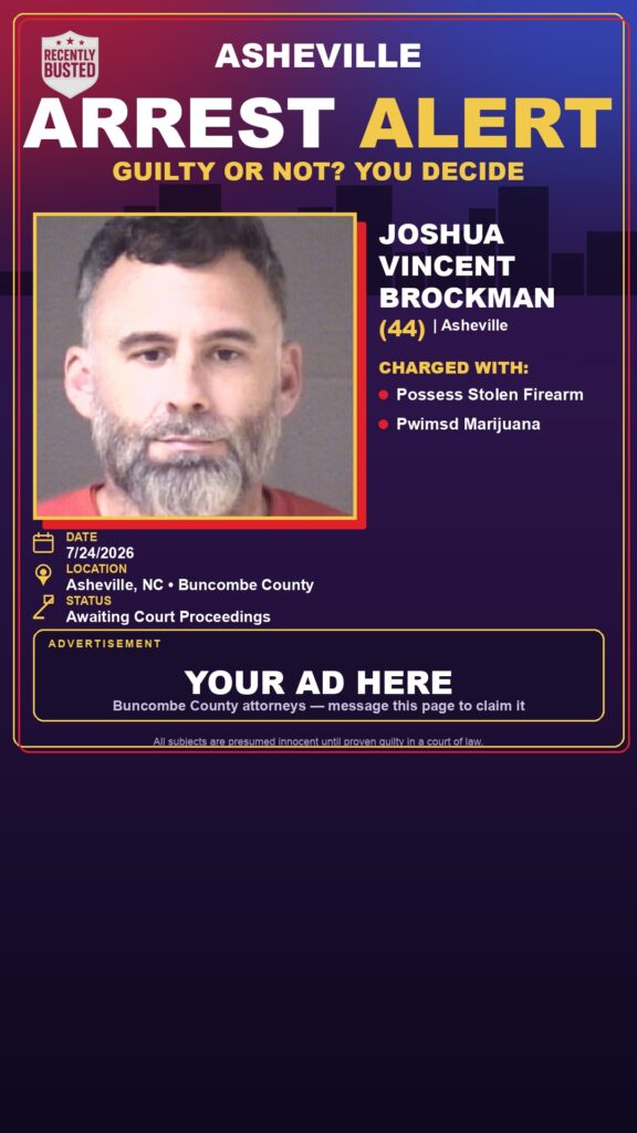Booking photo of JOSHUA VINCENT BROCKMAN