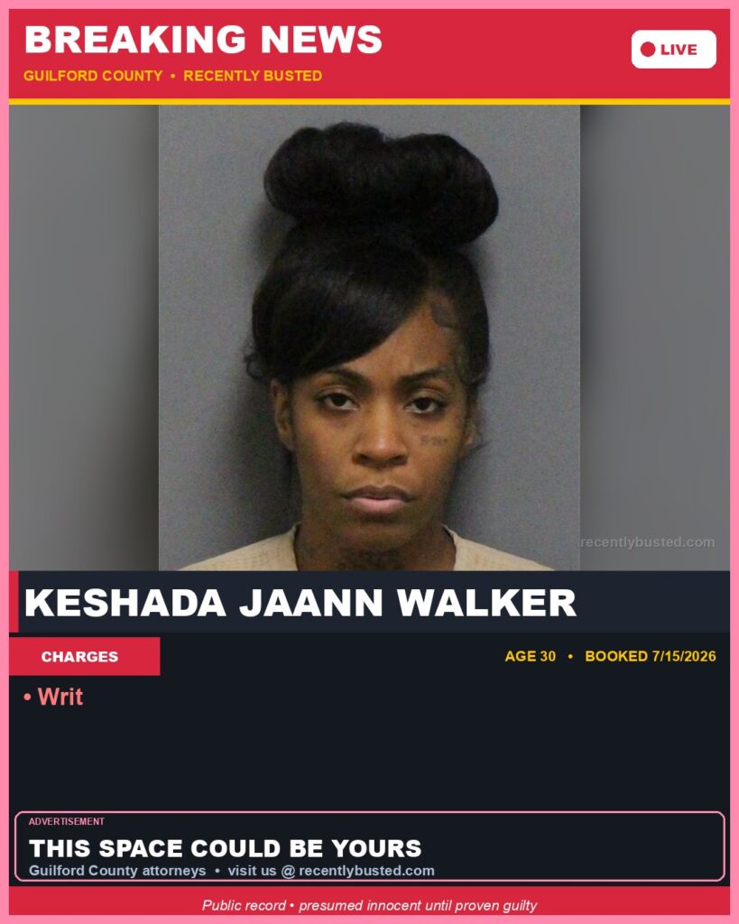 Booking photo of KESHADA JAANN WALKER
