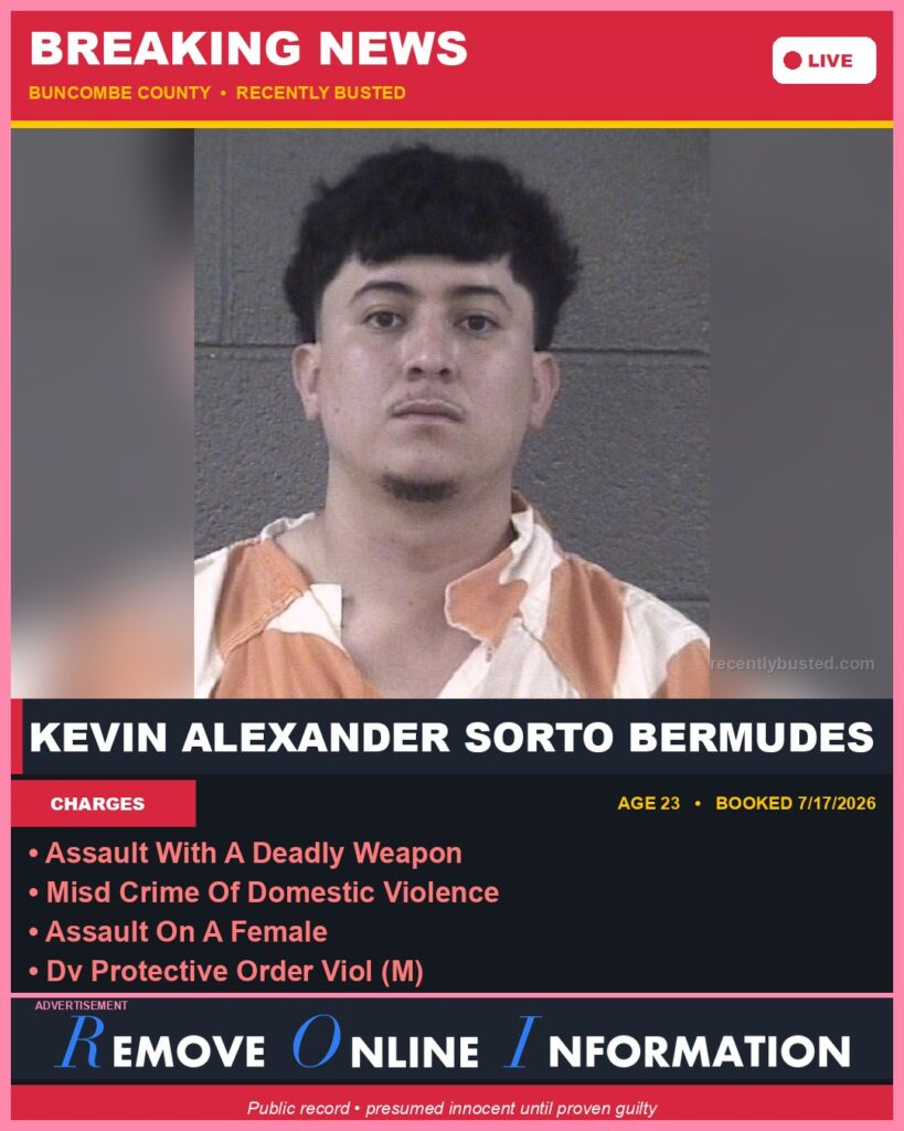 Booking photo of KEVIN ALEXANDER SORTO BERMUDES