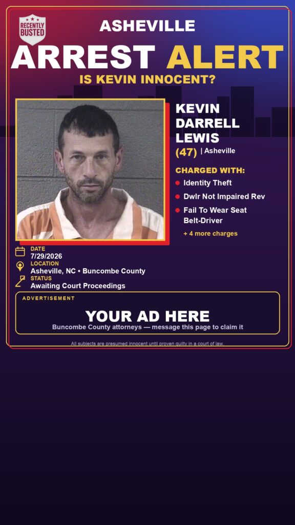 Arrest report - KEVIN DARRELL LEWIS