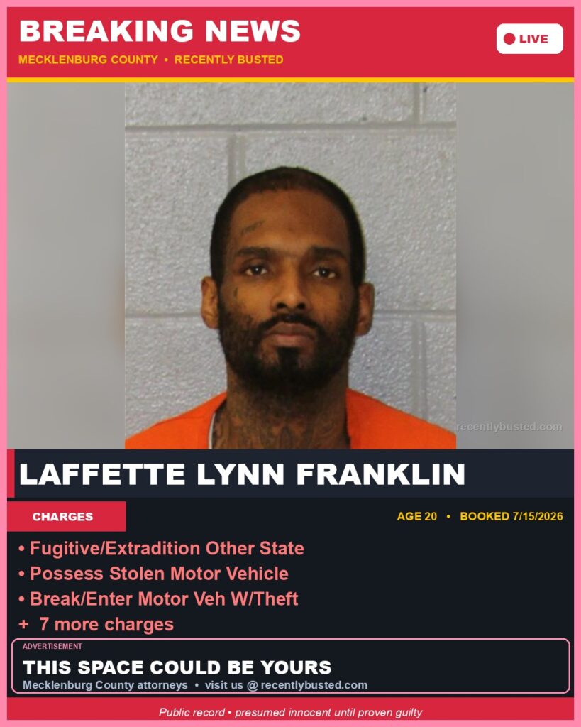 Booking photo of LAFFETTE LYNN FRANKLIN