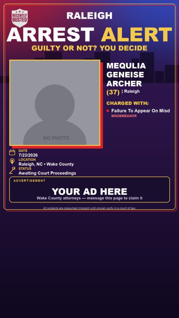 Booking photo of MEQULIA GENEISE ARCHER
