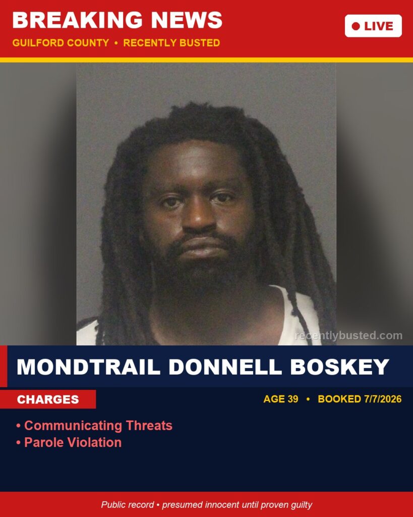 Booking photo of MONDTRAIL DONNELL BOSKEY