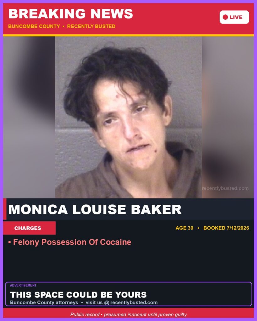 Booking photo of MONICA LOUISE BAKER