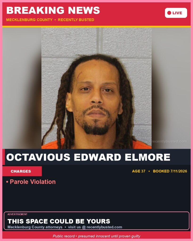 Booking photo of OCTAVIOUS EDWARD ELMORE