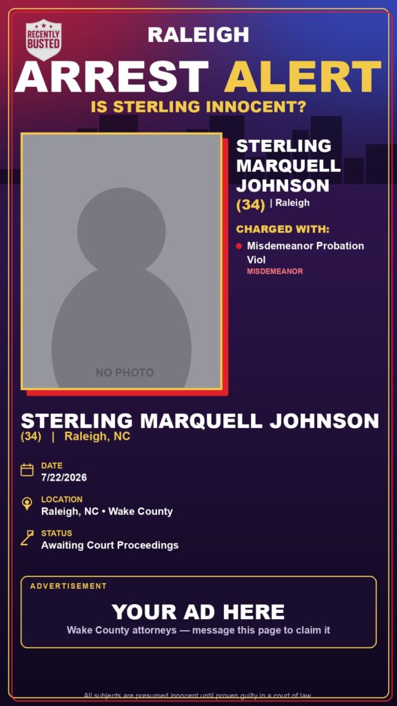 Booking photo of STERLING MARQUELL JOHNSON