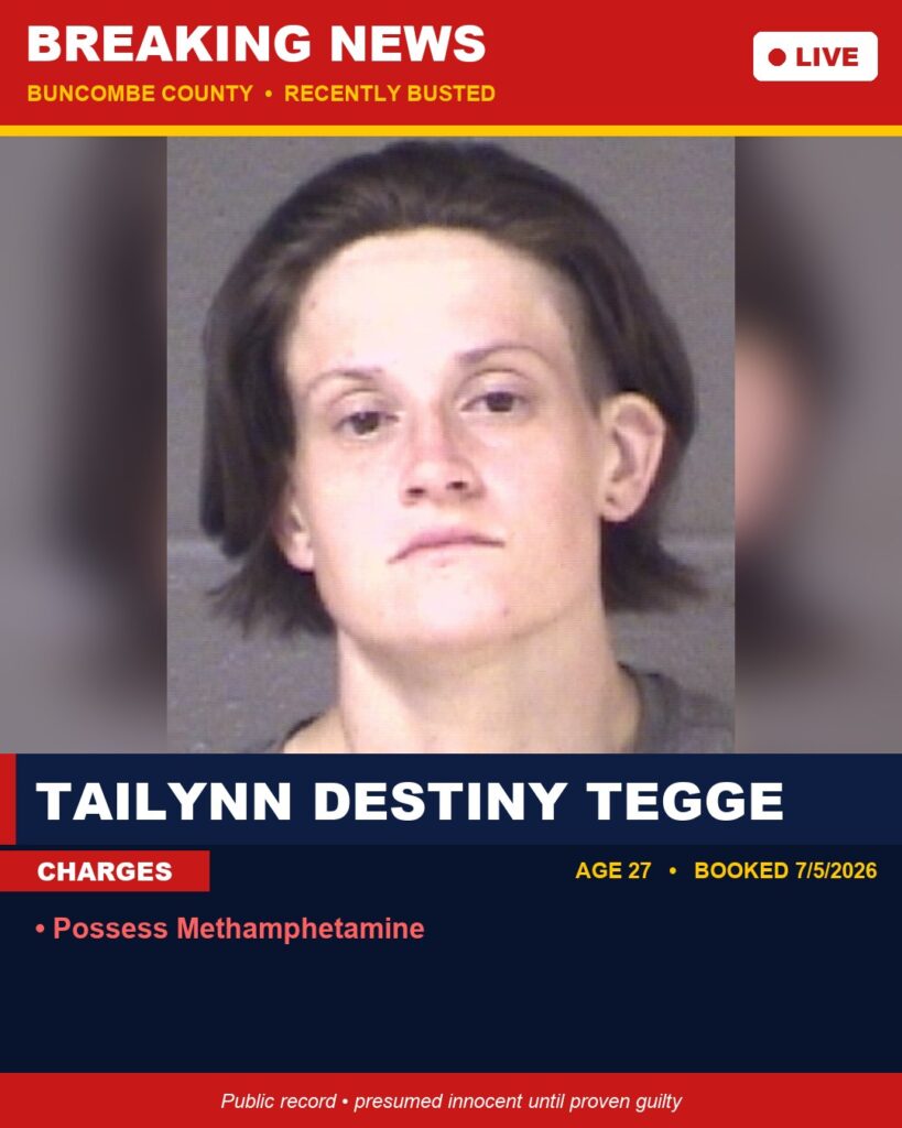 Booking photo of TAILYNN DESTINY TEGGE