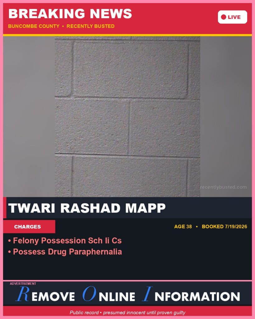 Booking photo of TWARI RASHAD MAPP