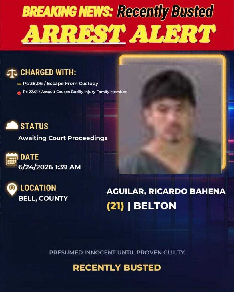 Arrest report — AGUILAR, RICARDO BAHENA