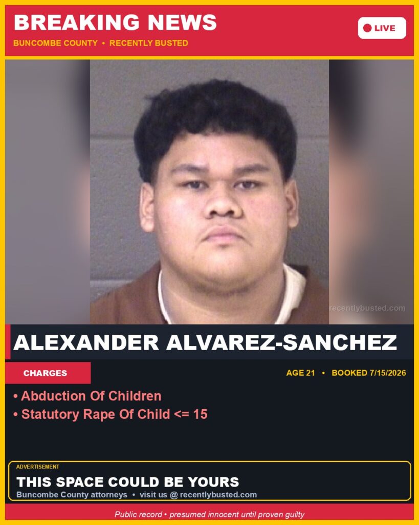 Booking photo of ALEXANDER ALVAREZ-SANCHEZ