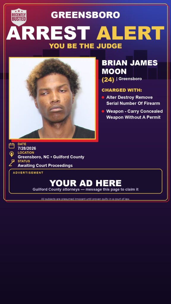 Booking photo of BRIAN JAMES MOON