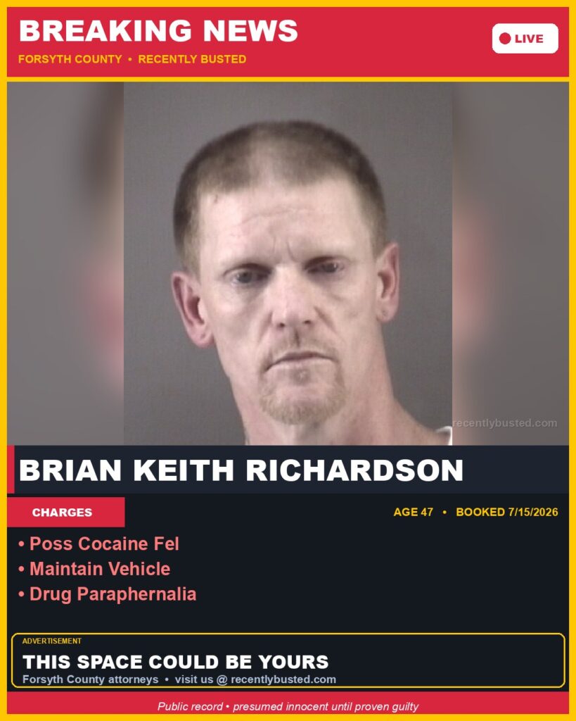 Booking photo of BRIAN KEITH RICHARDSON