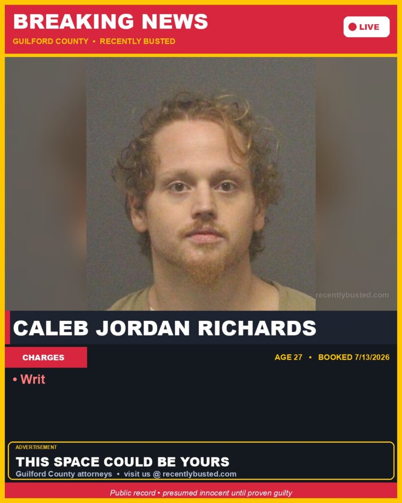 Booking photo of CALEB JORDAN RICHARDS