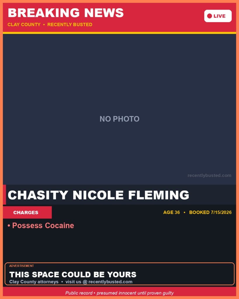 Booking photo of CHASITY NICOLE FLEMING