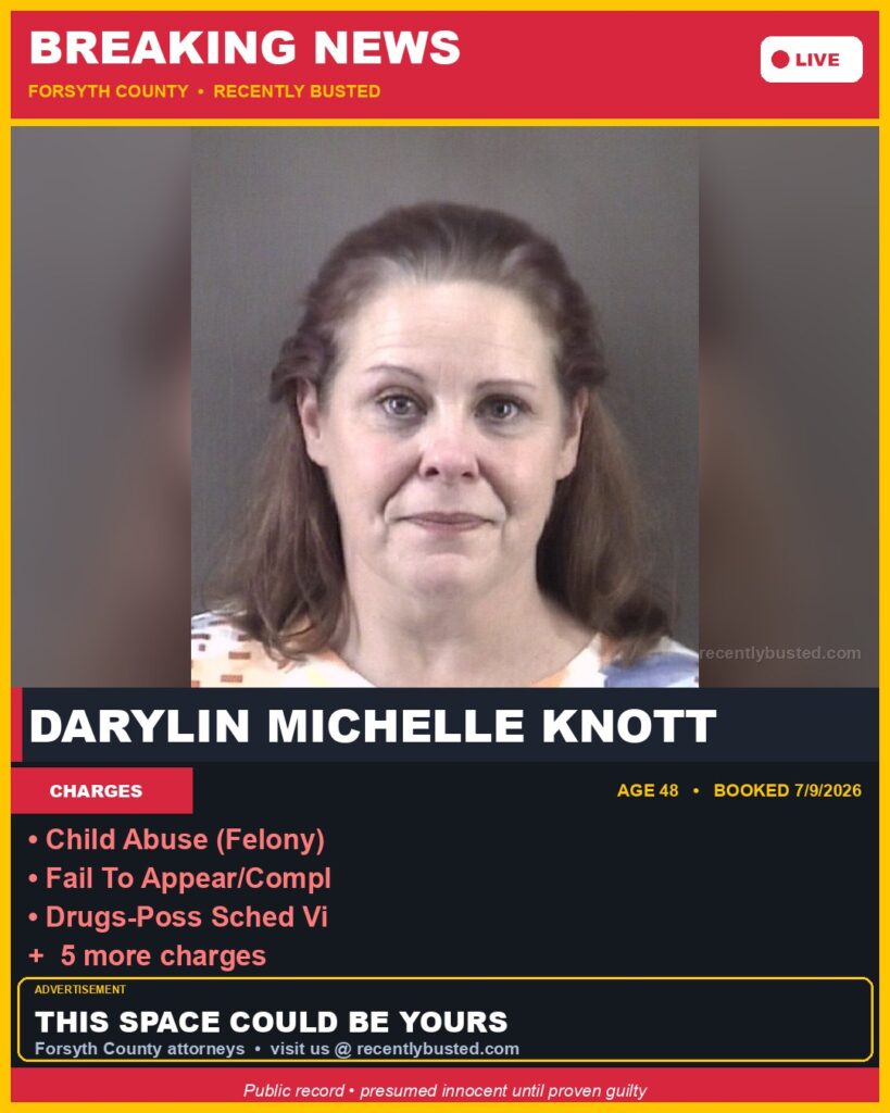 Booking photo of DARYLIN MICHELLE KNOTT