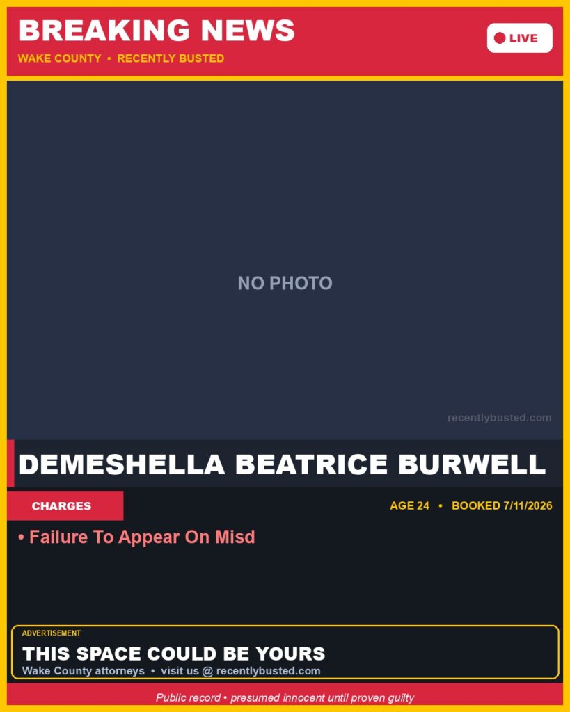 Booking photo of DEMESHELLA BEATRICE BURWELL