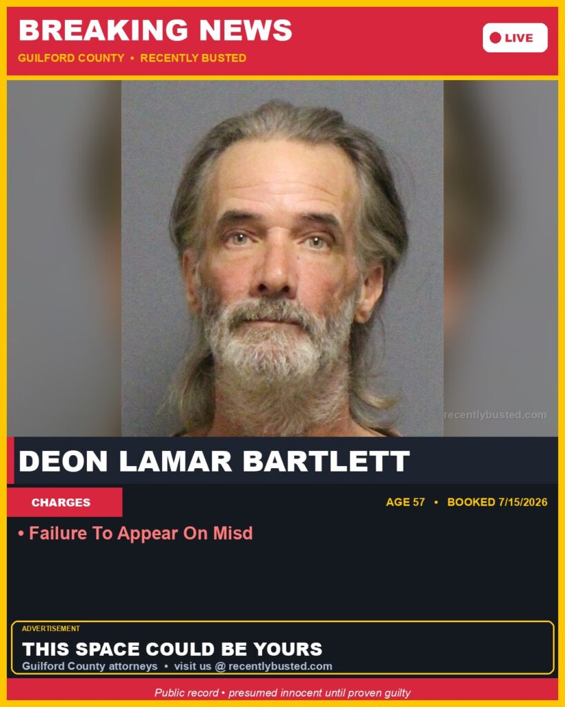 Booking photo of DEON LAMAR BARTLETT
