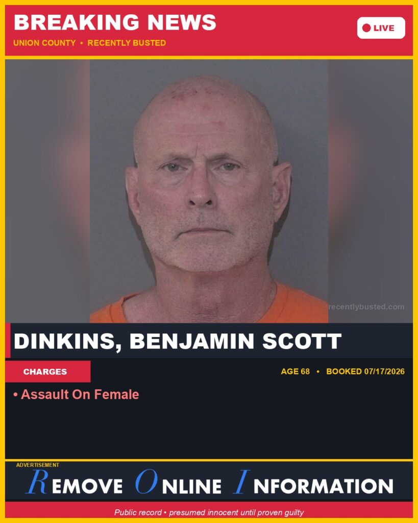 Booking photo of DINKINS, BENJAMIN SCOTT