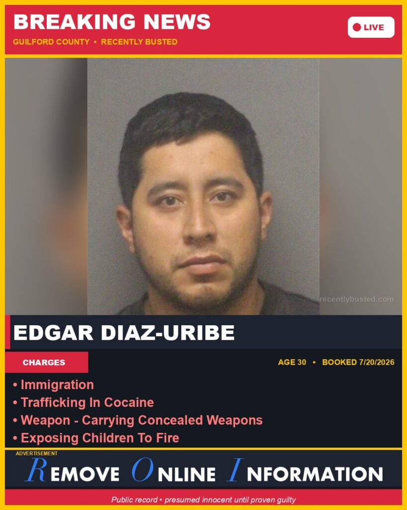 Booking photo of EDGAR DIAZ-URIBE