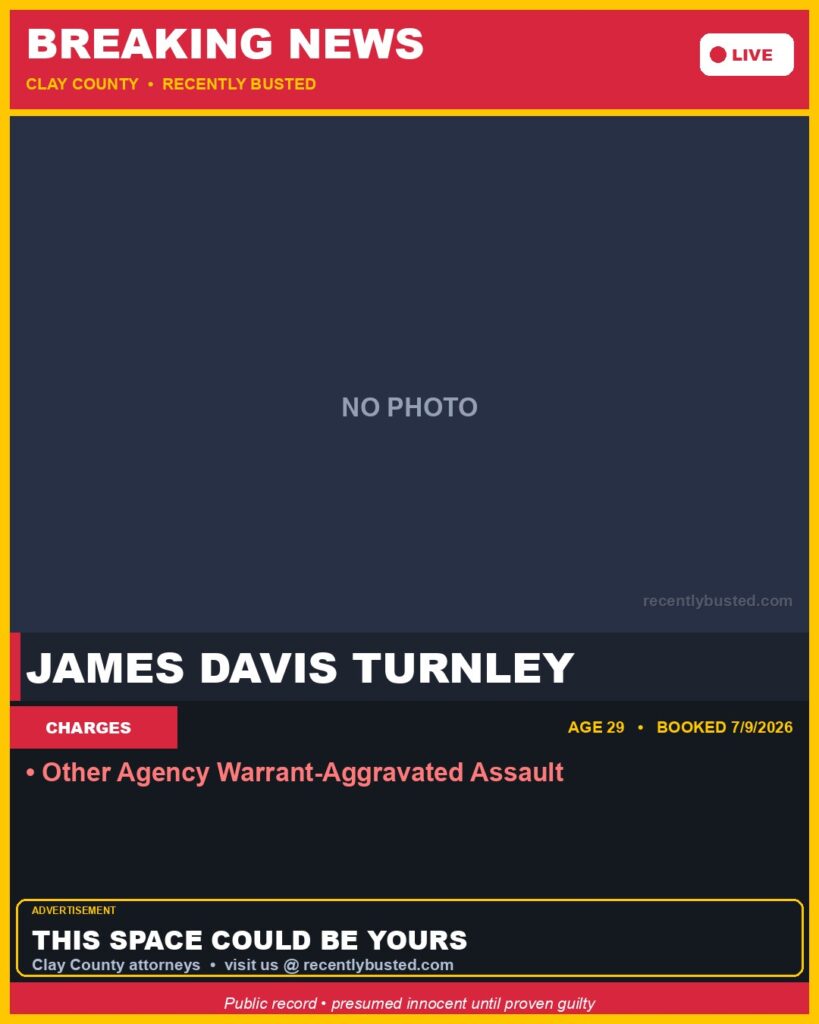 Booking photo of JAMES DAVIS TURNLEY
