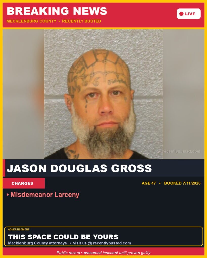 Booking photo of JASON DOUGLAS GROSS