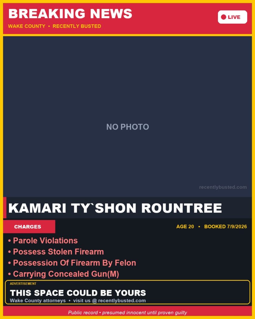 Booking photo of KAMARI TY`SHON ROUNTREE