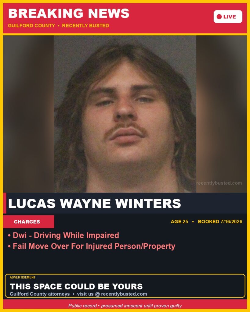 Booking photo of LUCAS WAYNE WINTERS