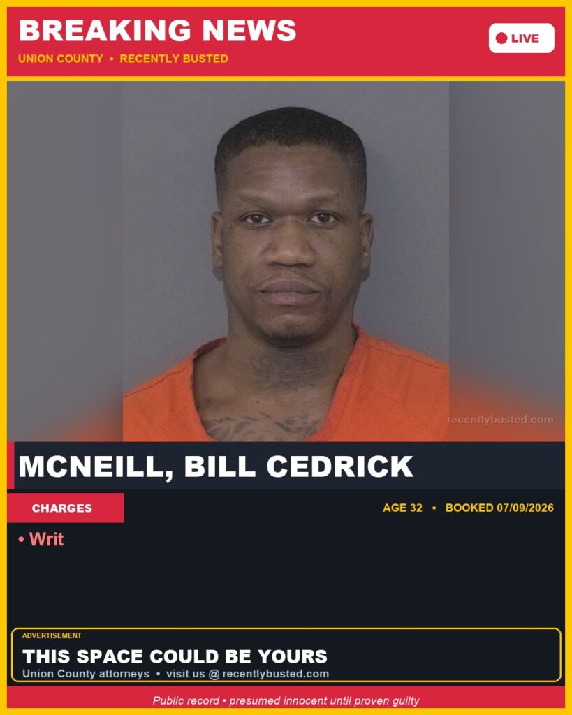 Booking photo of MCNEILL, BILL CEDRICK