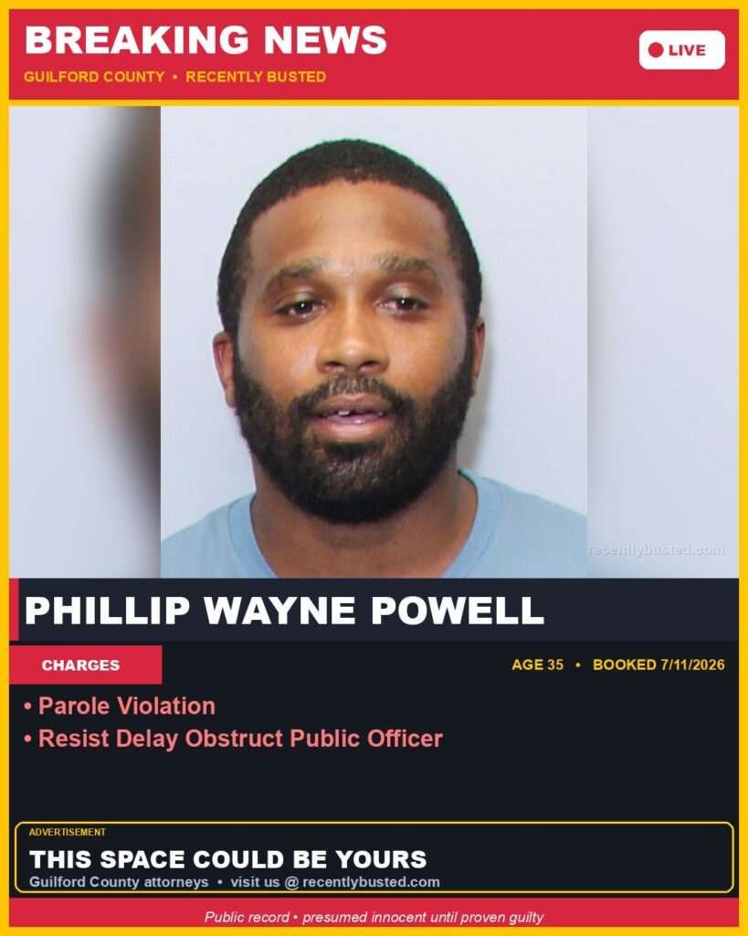Booking photo of PHILLIP WAYNE POWELL
