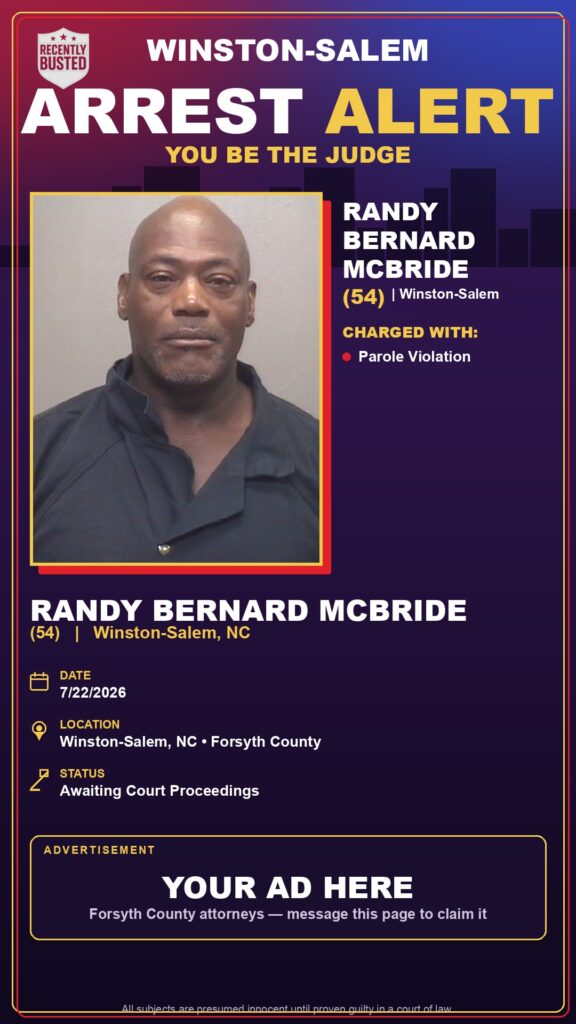 Booking photo of RANDY BERNARD MCBRIDE