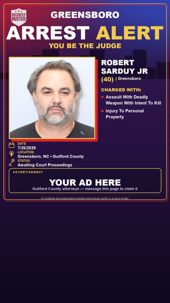 Booking photo of ROBERT SARDUY JR