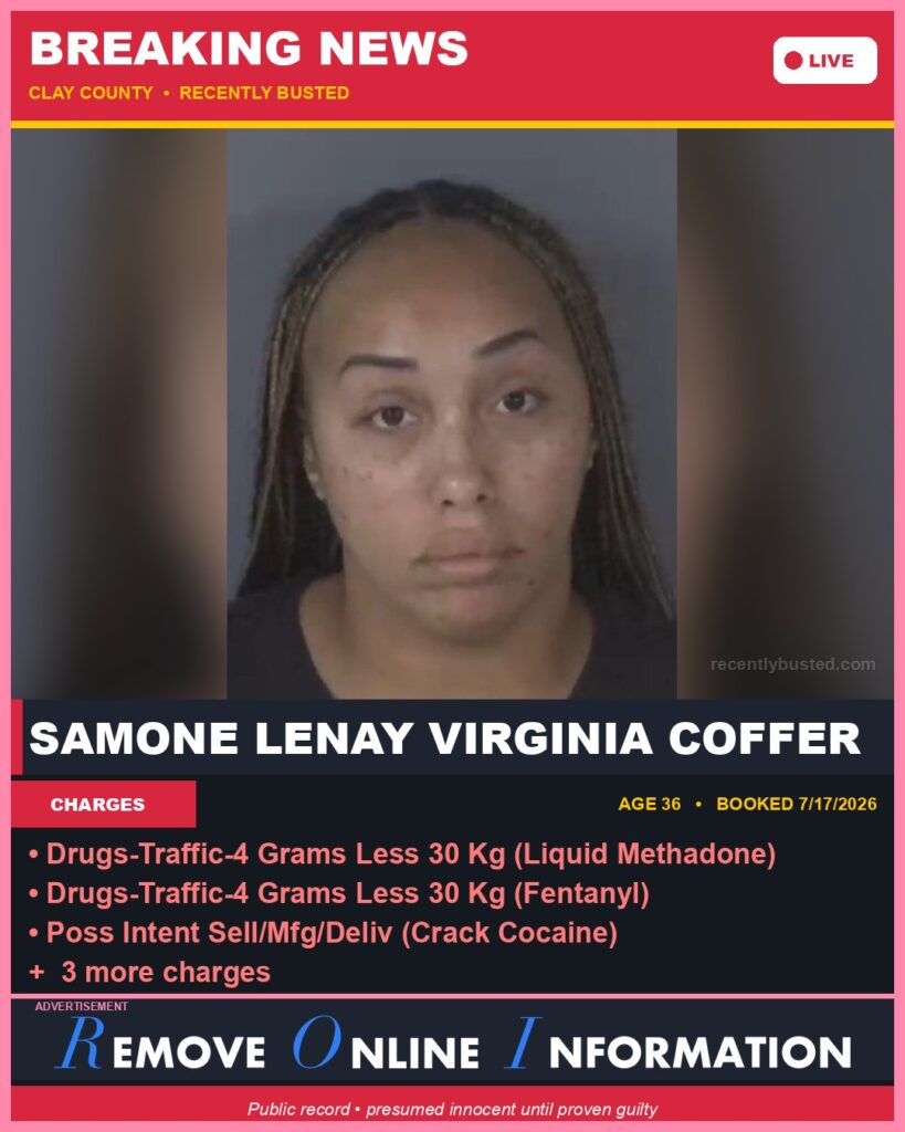 Booking photo of SAMONE LENAY VIRGINIA COFFER
