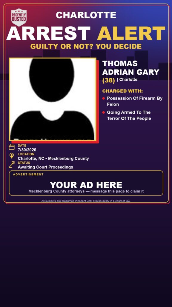 Arrest report - THOMAS ADRIAN GARY