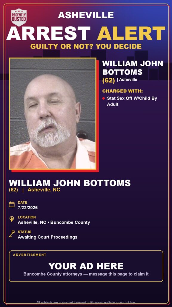 Booking photo of WILLIAM JOHN BOTTOMS