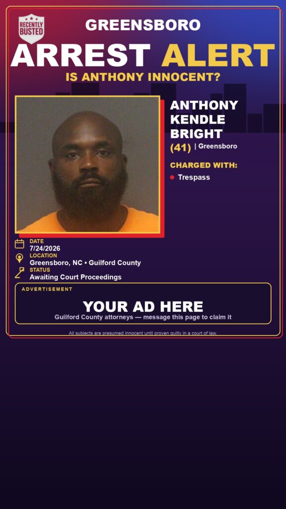 Booking photo of ANTHONY KENDLE BRIGHT