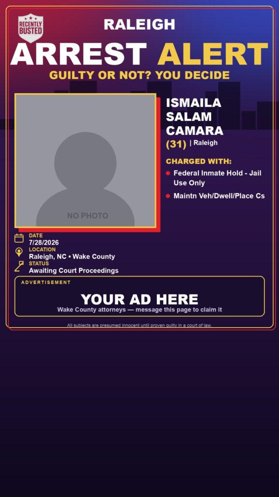 Booking photo of ISMAILA SALAM CAMARA