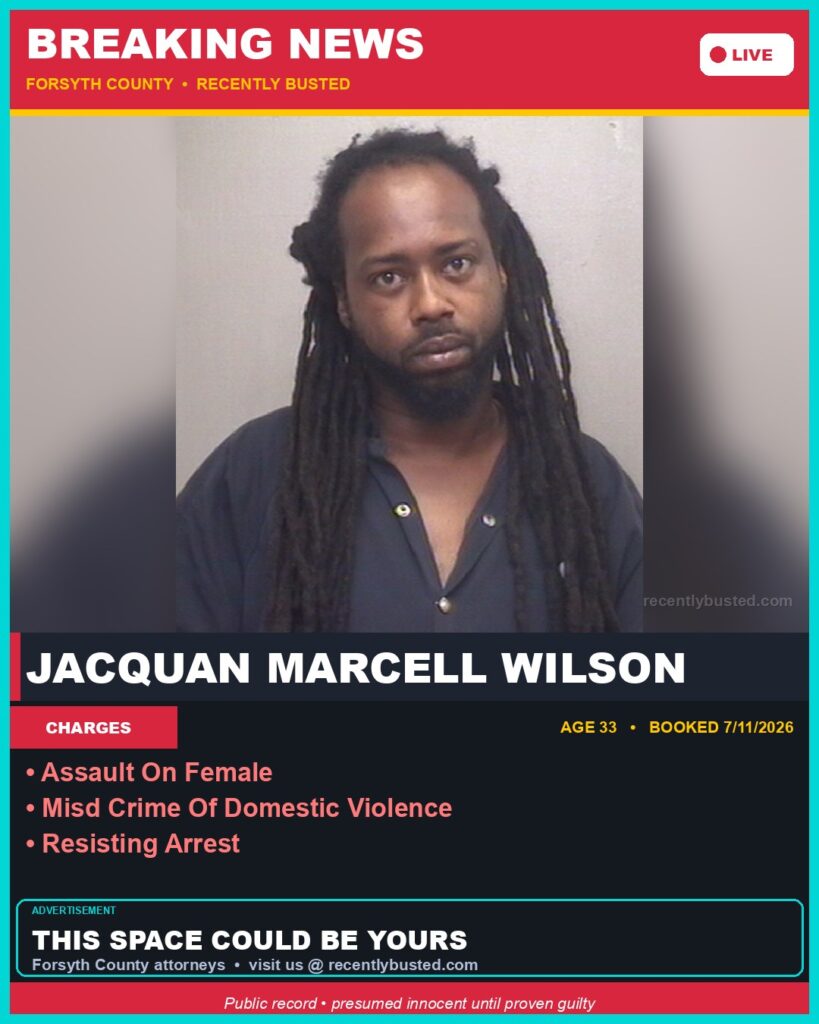 Booking photo of JACQUAN MARCELL WILSON