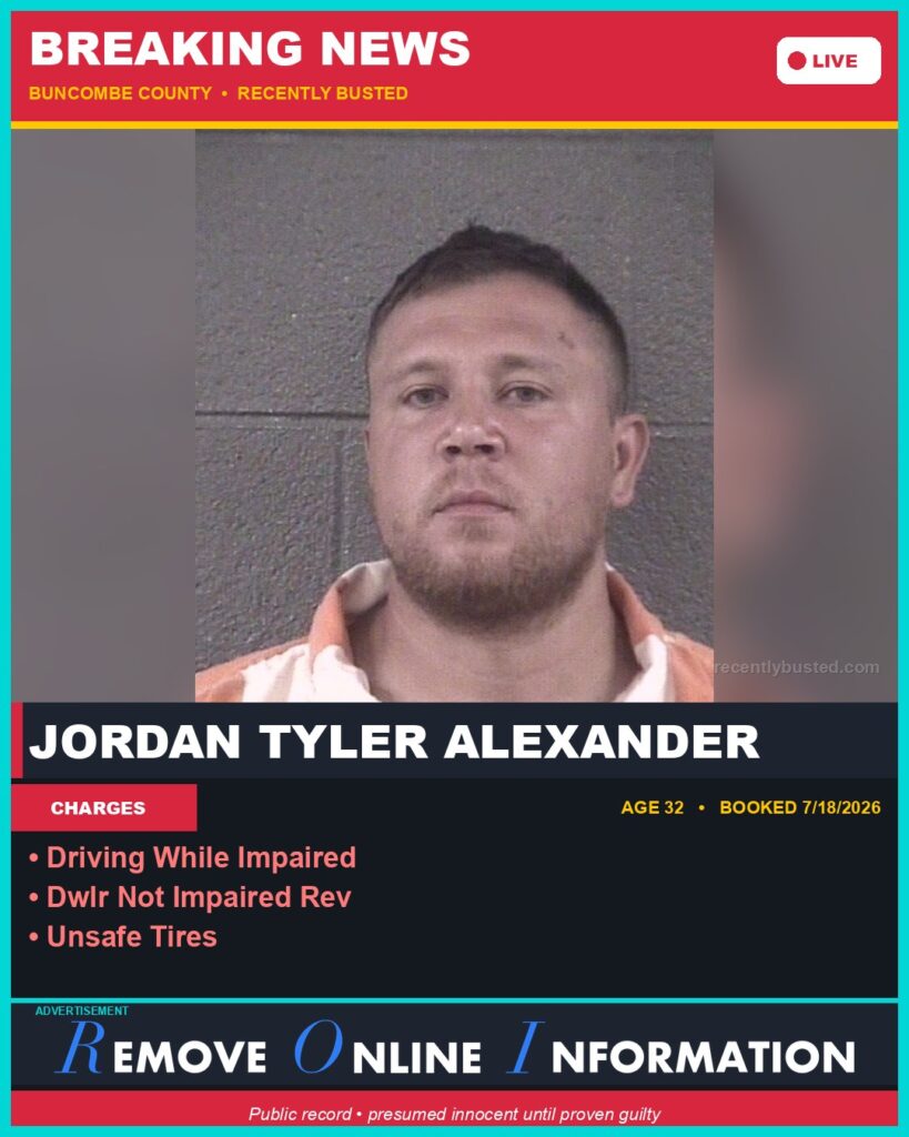 Booking photo of JORDAN TYLER ALEXANDER