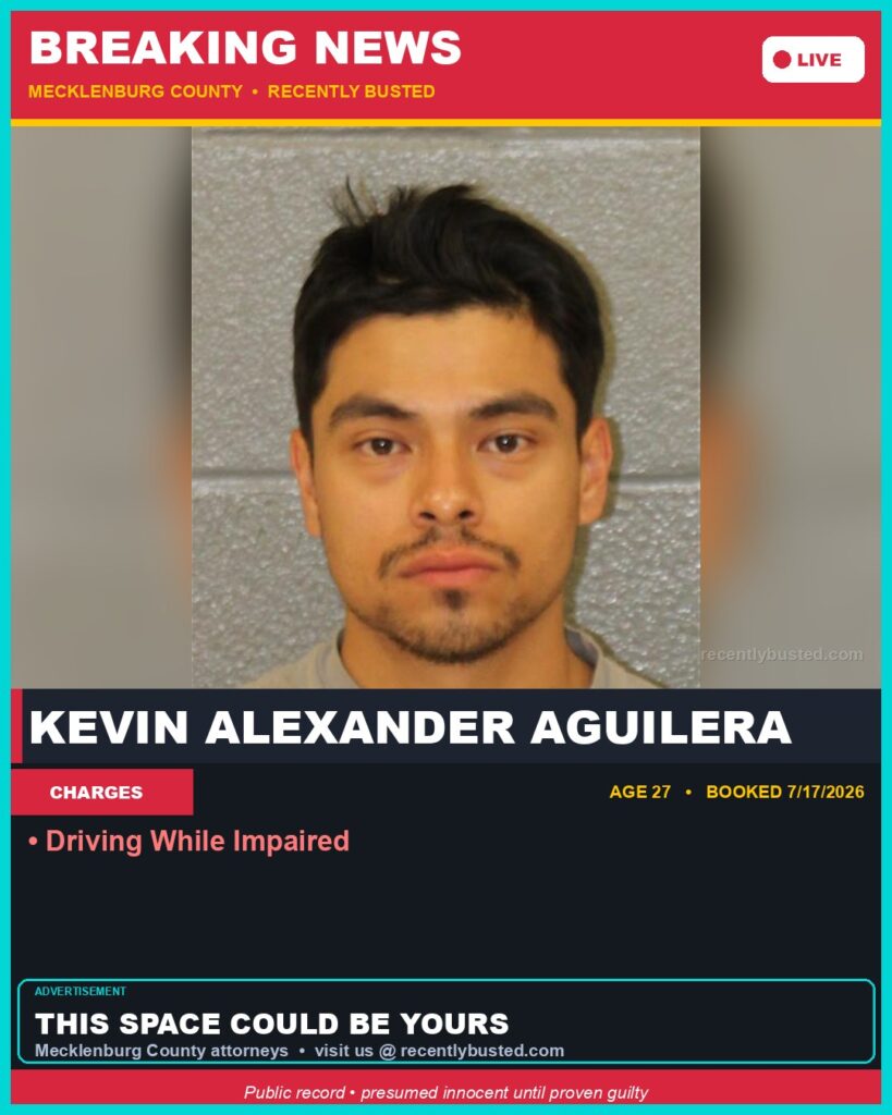 Booking photo of KEVIN ALEXANDER AGUILERA