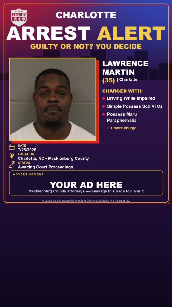 Booking photo of LAWRENCE MARTIN