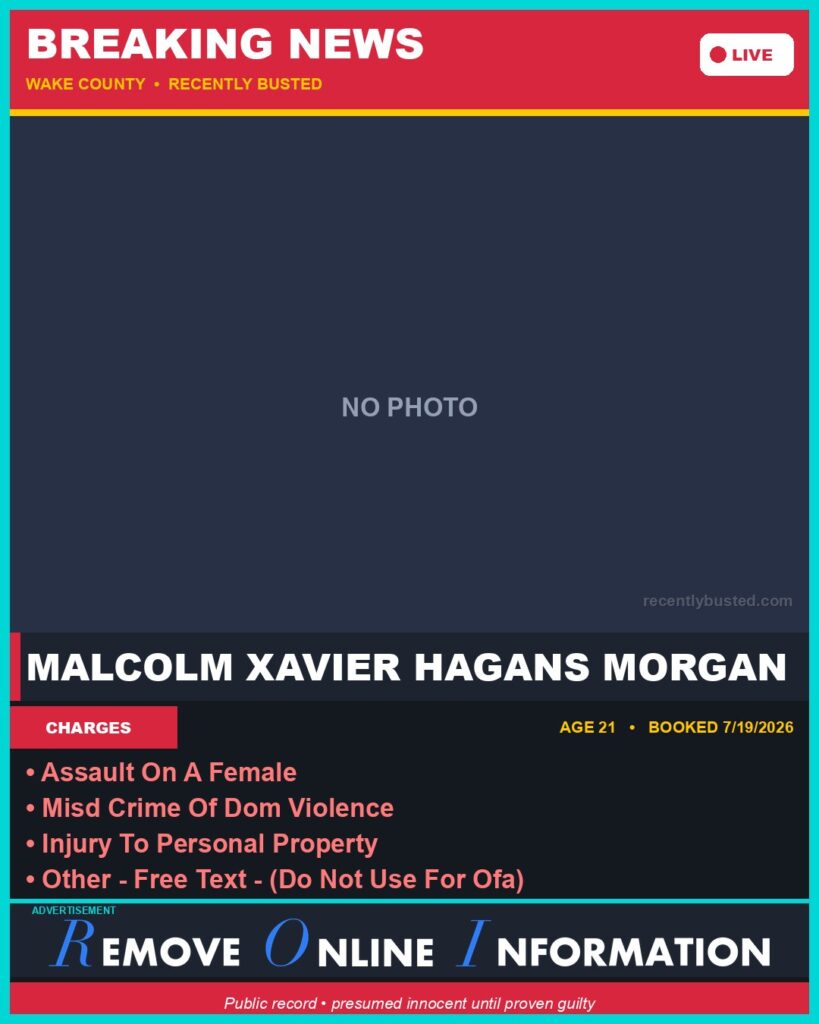 Booking photo of MALCOLM XAVIER HAGANS MORGAN
